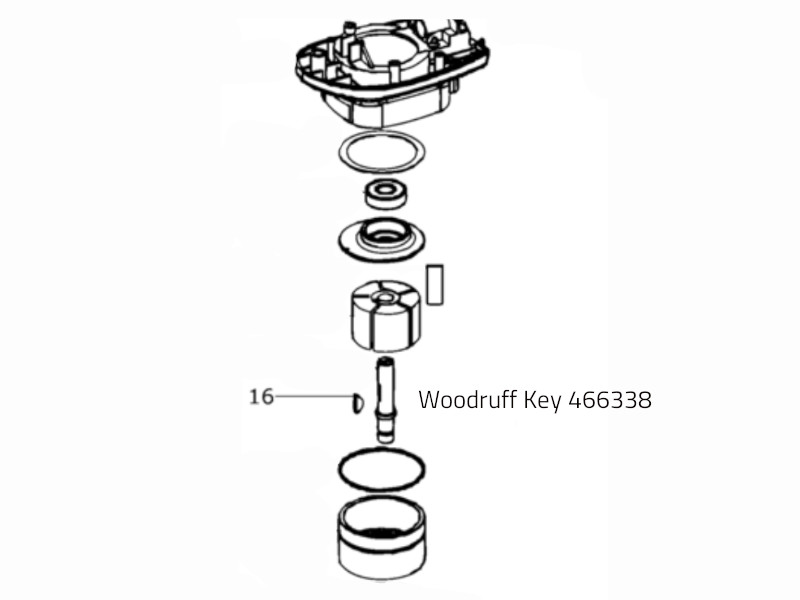 Woodruffova ključa 466338