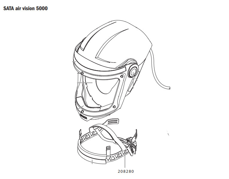 Komplet Fiksacije Glave za Air Vision 5000