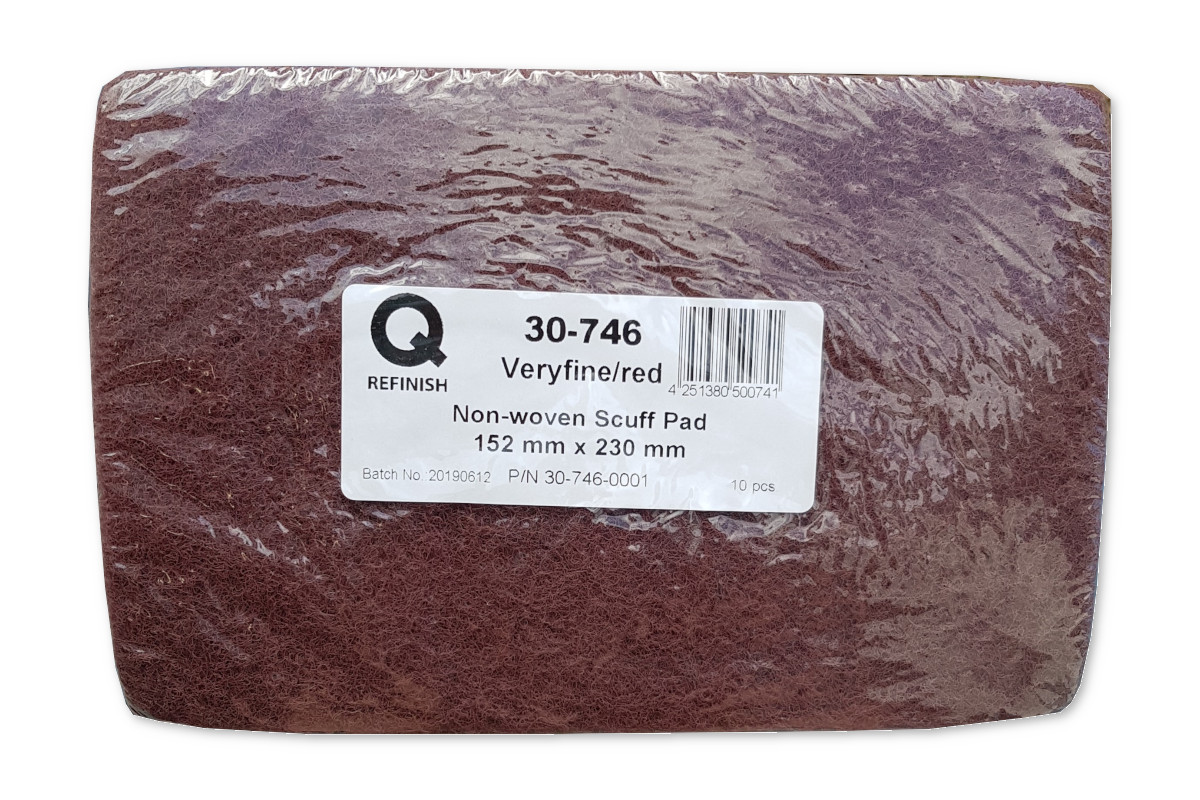 30-746 Slibenylon 152 X 230 Mm Rdeča Zelo Fina