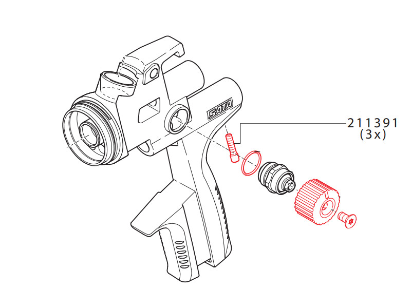 Zaklepna Vijak Za Zračni Mikrometer
