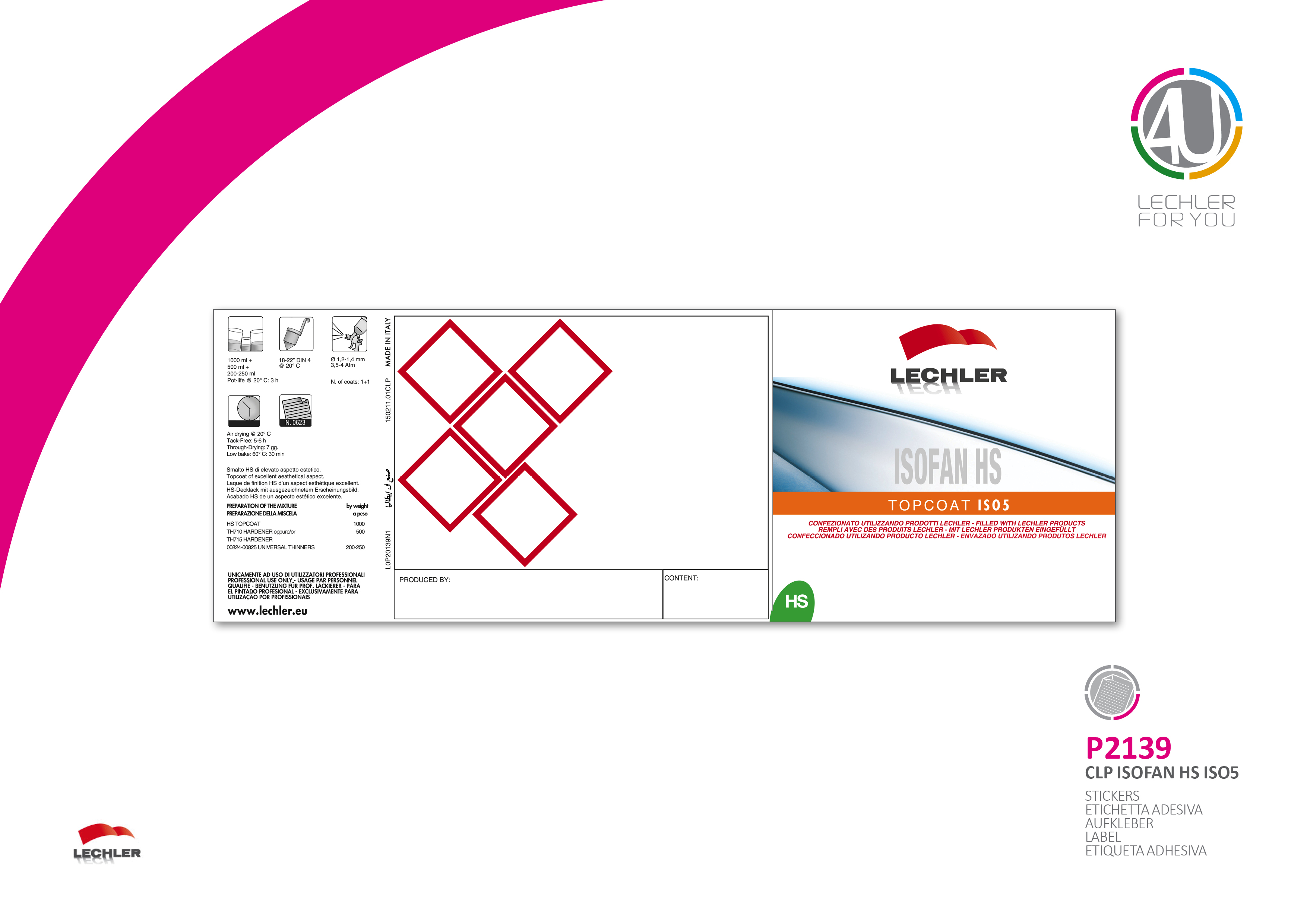 Isofan HS Topcoat ISO5 Label Za Pločevinko