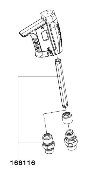Zračna povezava z manšeto 166116