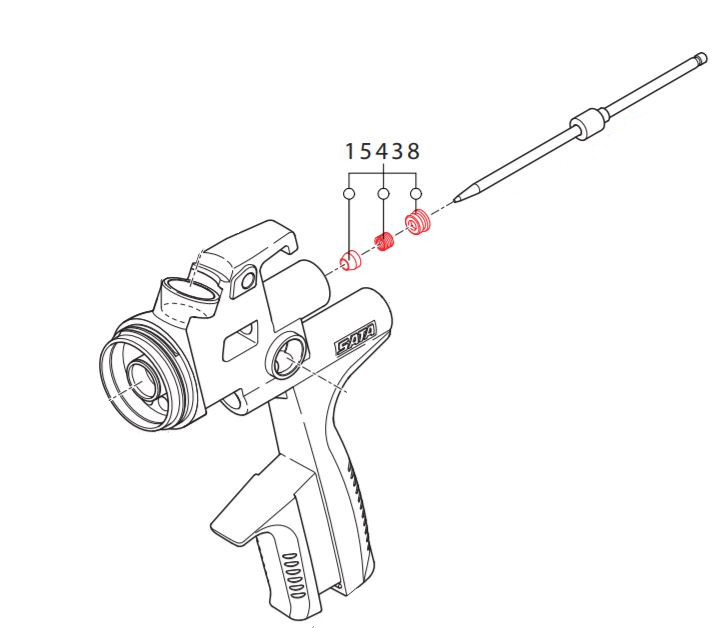 Pakiranje barvne igle 15438